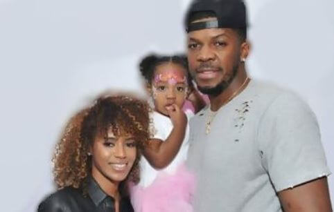 Justice Johnson with her father Joe Johnson and Candise Zepherin.